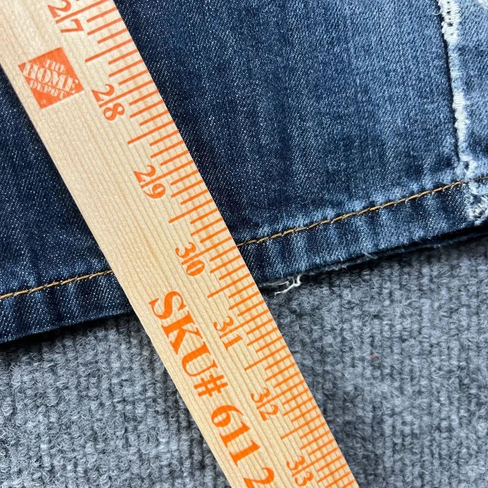Levi's 569‎ Jeans Men's Rinse Blue Denim Classic Straight Zip Fly 40X30 - Flaws